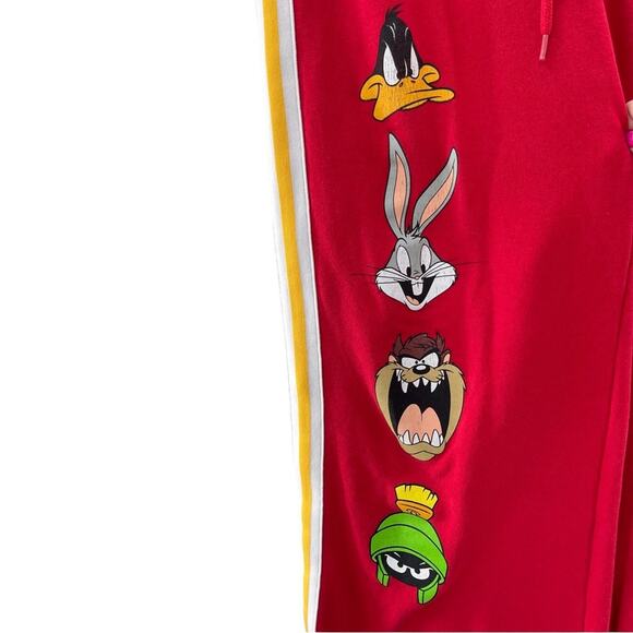 Vintage Looney Tunes Crop Top Wide Leg Crop Pant Loungewear 2Pc. Set Size Medium - Picture 8 of 12